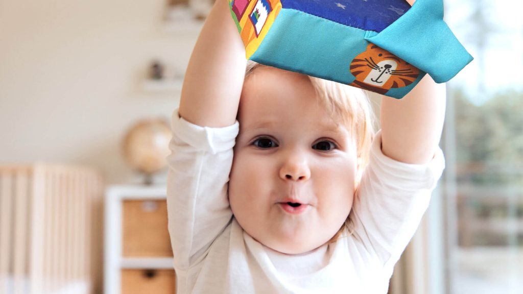 cubos apilables de tela para bebés